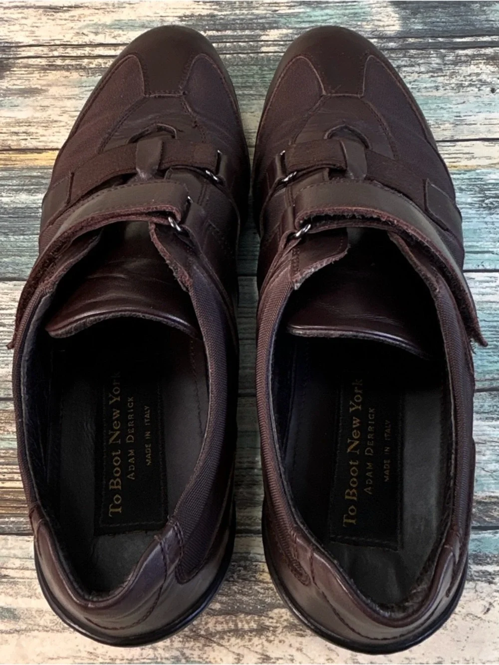 To Boot New York Sport Sneaker Mens 8.5 Brown Leather/Mesh Handmade Casual Shoe
